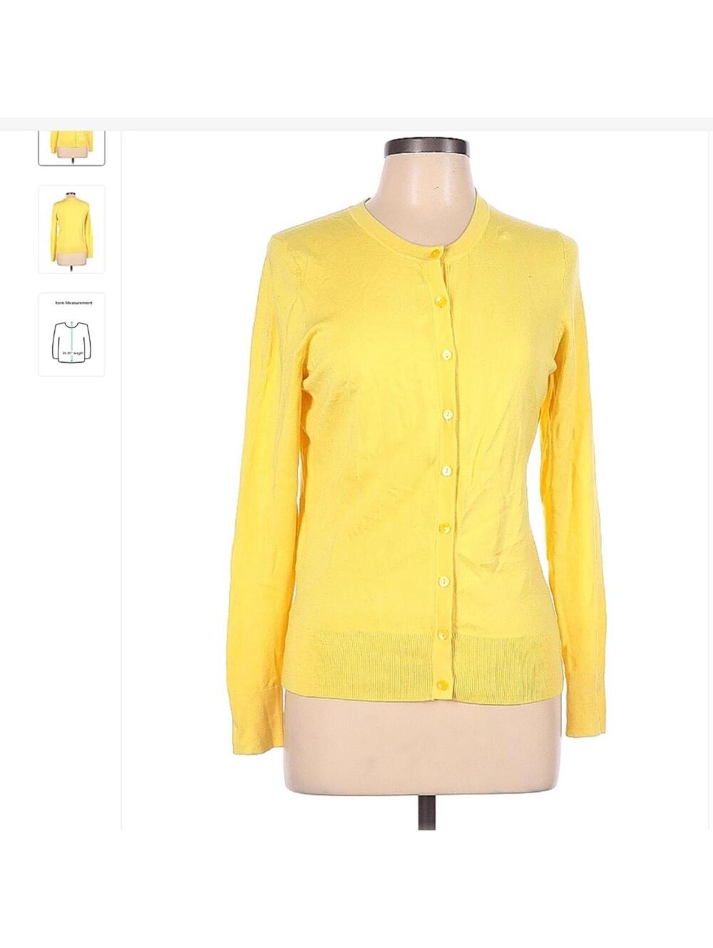 Charter Club Yellow Cardigan - Sz Medium